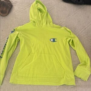 Champion Neon Green Pullover Hoodie